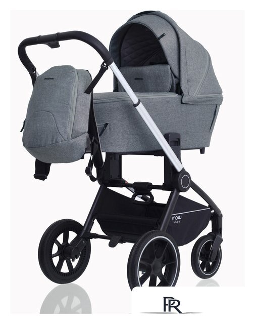 Универсальная коляска Rant MOWbaby Zoom PU (2 в 1, silver grey) - Изображение №2 — Интернет-магазин ПроЗаказ