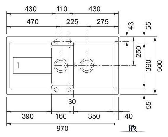 Кухонная мойка Franke Bellini BLG 651-97 114.0700.131 (оникс) - Изображение №2 — Интернет-магазин ПроЗаказ