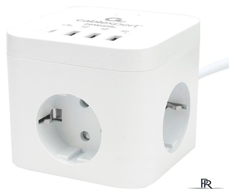 Сетевой фильтр Cablexpert CUBE-3-CU3-W-1.5 - Изображение №1 — Интернет-магазин ПроЗаказ
