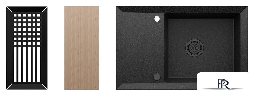 Кухонная мойка Kernau KGS Y 6078 1B1D Black Metallic - Изображение №1 — Интернет-магазин ПроЗаказ
