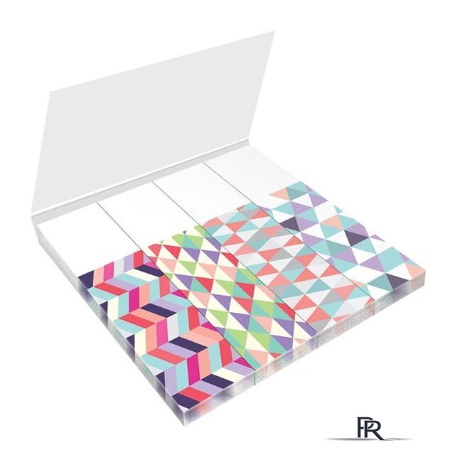 Закладки с клеевым краем Berlingo Ultra Sticky. Geometry LSz_41131 (4 цвета, 25 шт) - Изображение №2 — Интернет-магазин ПроЗаказ