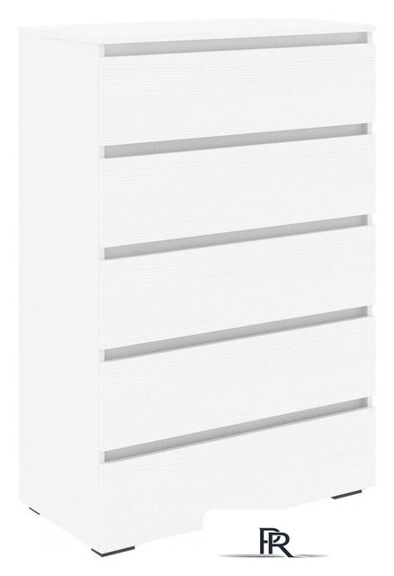 Комод Кортекс-мебель Бари 80 5ш (белый/белый/белый) - Изображение №1 — Интернет-магазин ПроЗаказ