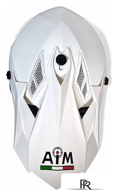 Мотошлем AIM RH855 Fiber Glass RH855-007-XL (XL, белый глянец) - Изображение №2 — Интернет-магазин ПроЗаказ