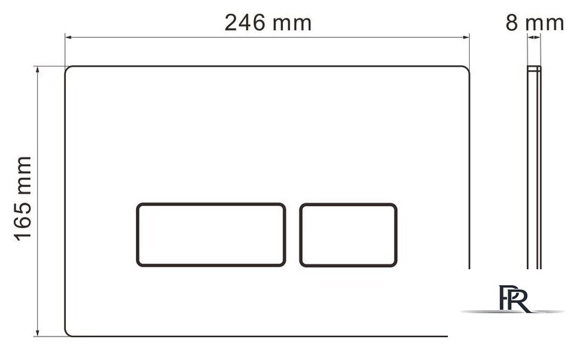 Унитаз подвесной Roxen Porto One Rimless 6 в 1 StounFix Dual Fresh 607036 (кнопка: матовая) - Изображение №24 — Интернет-магазин ПроЗаказ