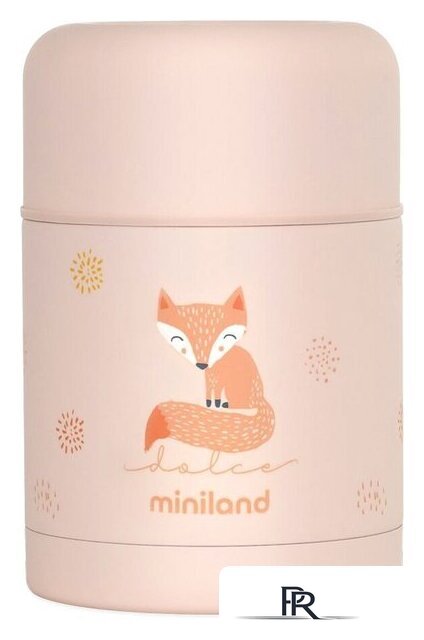 Термос для еды Miniland Thermy Dolce 600мл (розовый/лисенок) - Изображение №1 — Интернет-магазин ПроЗаказ
