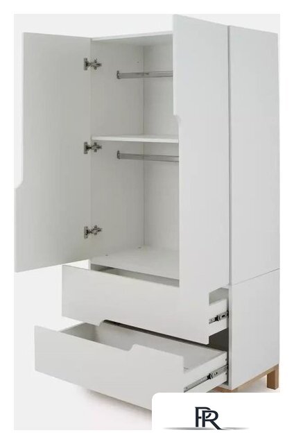 Шкаф распашной MOWbaby Lilla / 400 (Cloud White) - Изображение №6 — Интернет-магазин ПроЗаказ