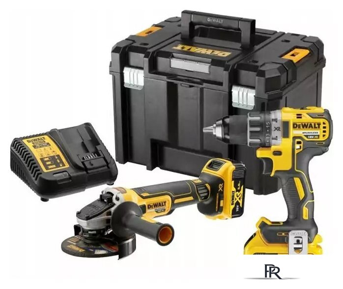  DeWalt DCK2020P2T (шуруповерт, УШМ, кейс) - Изображение №1 — Интернет-магазин ПроЗаказ