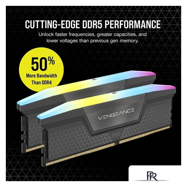 Оперативная память Corsair Vengeance RGB 2x16ГБ DDR5 6400 МГц CMH32GX5M2B6400Z36 - Изображение №3 — Интернет-магазин ПроЗаказ