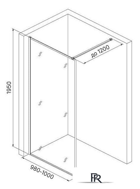 Душевая стенка IDDIS Slide SLI8BS1i23 - Изображение №3 — Интернет-магазин ПроЗаказ