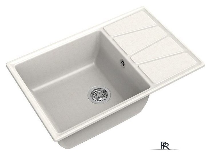Кухонная мойка GranFest GF-V-780L (белый) - Изображение №1 — Интернет-магазин ПроЗаказ