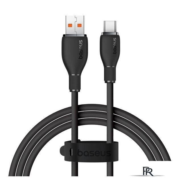 Кабель Baseus Pudding Series USB Type-A - USB Type-C (1.2 м, черный) - Изображение №1 — Интернет-магазин ПроЗаказ