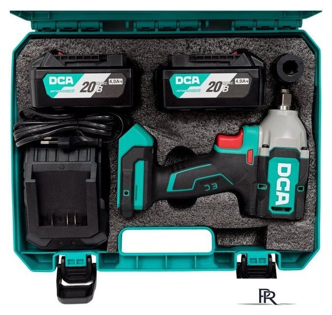 Гайковерт DCA ADPB320 Type EM (с 2-мя АКБ, кейс) - Изображение №10 — Интернет-магазин ПроЗаказ