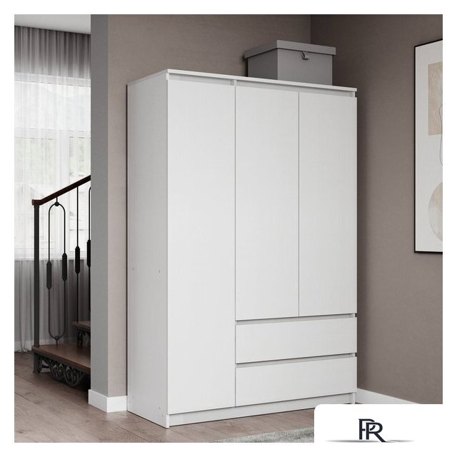 Шкаф распашной Soma ШК-3 (белый) - Изображение №4 — Интернет-магазин ПроЗаказ