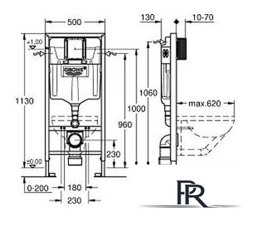Инсталляция для унитаза Grohe Rapid SL [38528001] - Изображение №2 — Интернет-магазин ПроЗаказ