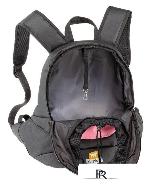 Рюкзак-переноска Ferplast Kangoo S (черный/розовый) - Изображение №4 — Интернет-магазин ПроЗаказ