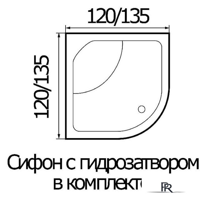 Ванна River 120/120/55 - Изображение №2 — Интернет-магазин ПроЗаказ