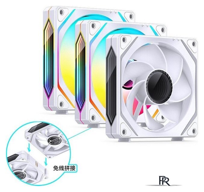 Комплект вентиляторов для корпуса Jonsbo ZL-120 Reversed (белый, 3 шт.) - Изображение №11 — Интернет-магазин ПроЗаказ