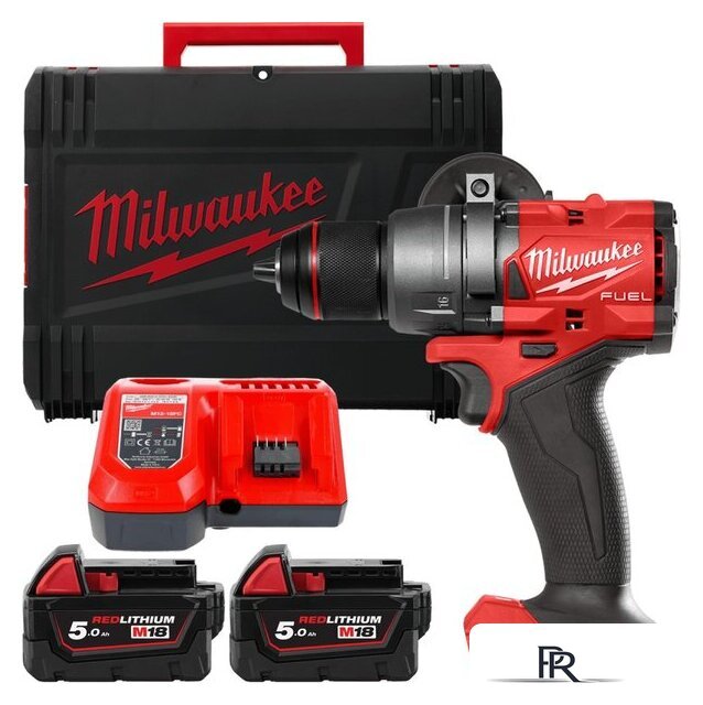 Дрель-шуруповерт Milwaukee M18 FUEL M18FDD3-502X 4933479863 (с 2-мя АКБ 5 Ач, кейс) - Изображение №1 — Интернет-магазин ПроЗаказ