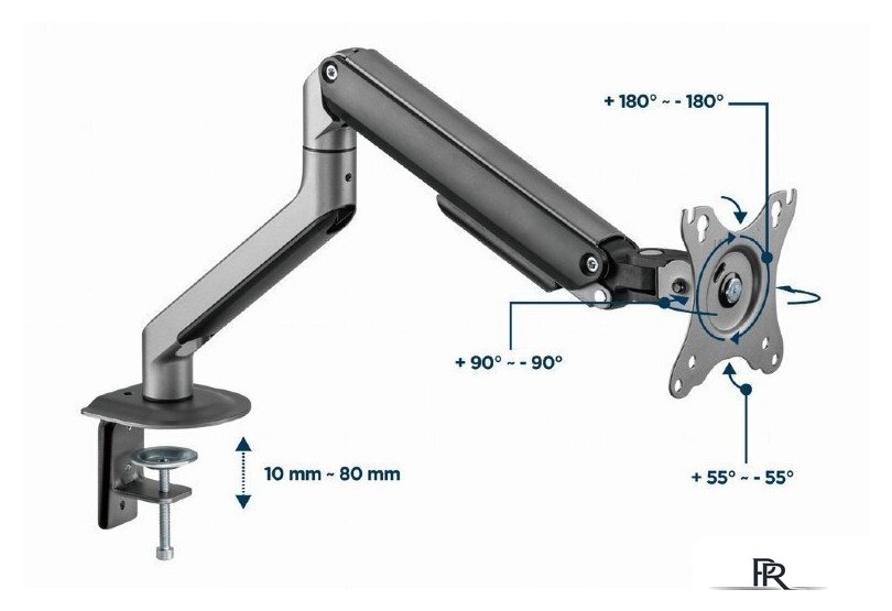 Кронштейн для монитора Gembird MA-DA1-05 - Изображение №14 — Интернет-магазин ПроЗаказ