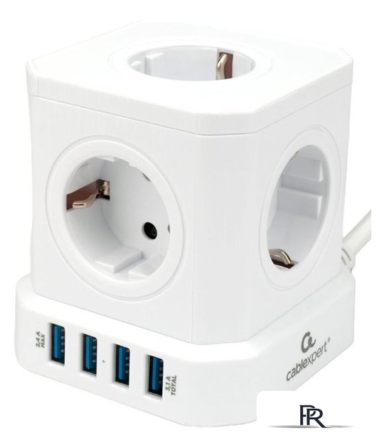 Сетевой фильтр Cablexpert TWR-5-U4-W-2 - Изображение №1 — Интернет-магазин ПроЗаказ