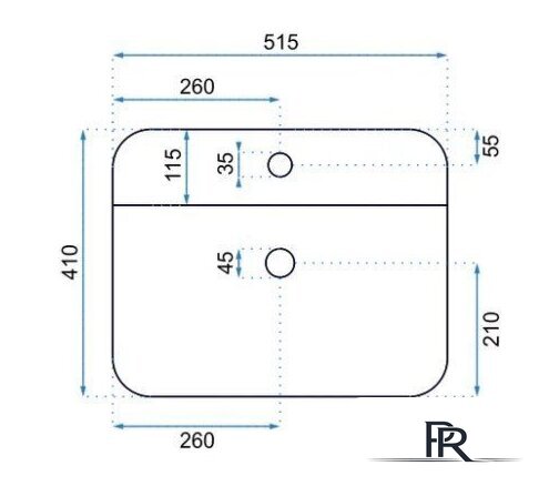 Умывальник Rea Martina U6646 - Изображение №2 — Интернет-магазин ПроЗаказ
