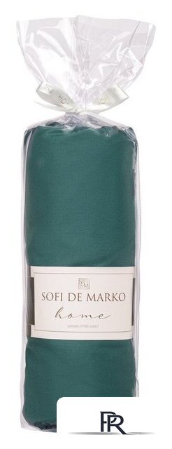 Простыня Sofi De MarkO Мармис 160x200 Пр-мс-160x200x30т.зел (темно-зеленый) - Изображение №2 — Интернет-магазин ПроЗаказ