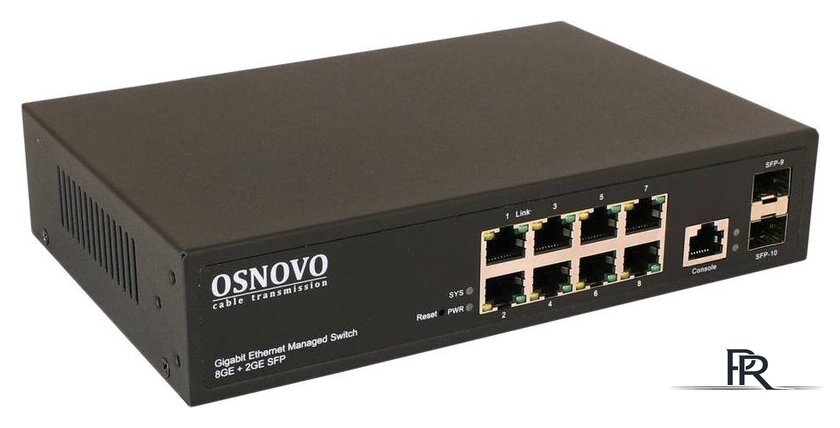 Управляемый коммутатор уровня 2+ Osnovo SW-70802/L2 - Изображение №1 — Интернет-магазин ПроЗаказ