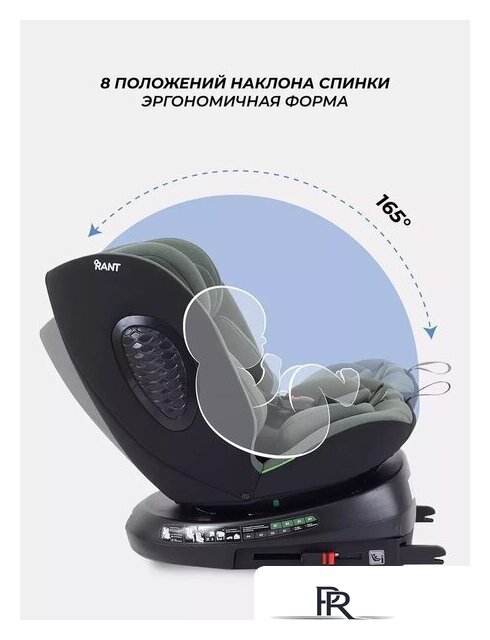 Детское автокресло Rant Helix Isofix AY819 (зеленый) - Изображение №6 — Интернет-магазин ПроЗаказ