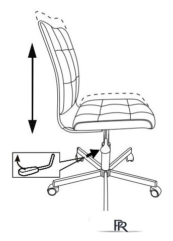 Офисное кресло Бюрократ CH-330M/LT-15 (малиновый) - Изображение №6 — Интернет-магазин ПроЗаказ