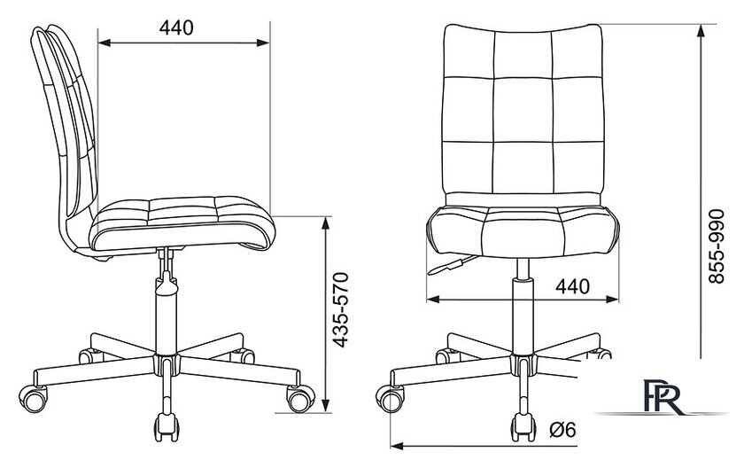 Офисное кресло Бюрократ CH-330M/LT-15 (малиновый) - Изображение №5 — Интернет-магазин ПроЗаказ