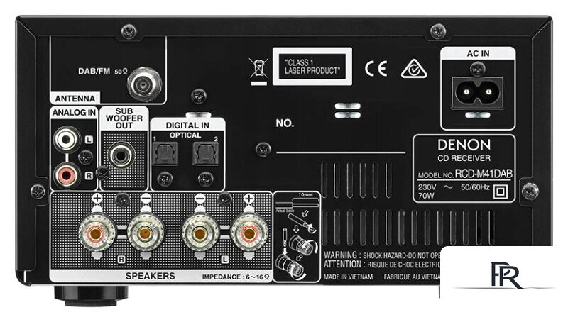 CD-проигрыватель Denon RCD-M41 DAB+ (черный) - Изображение №2 — Интернет-магазин ПроЗаказ