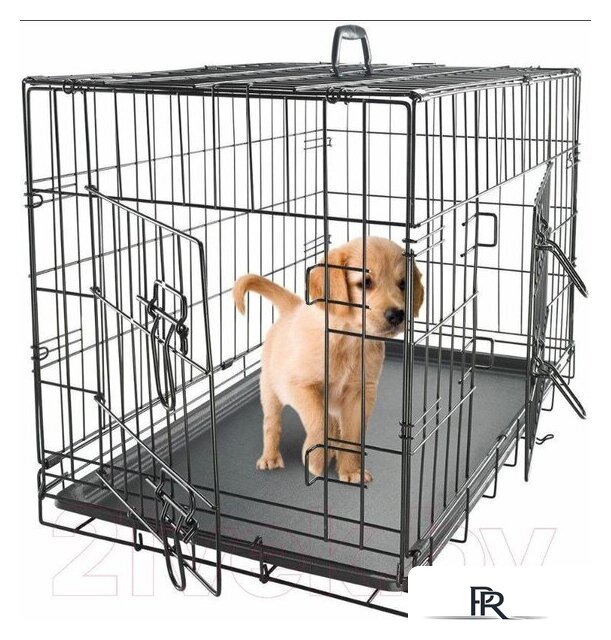 Клетка Duvo Plus Pet Kennel Large 780/482/DV (черный) - Изображение №5 — Интернет-магазин ПроЗаказ