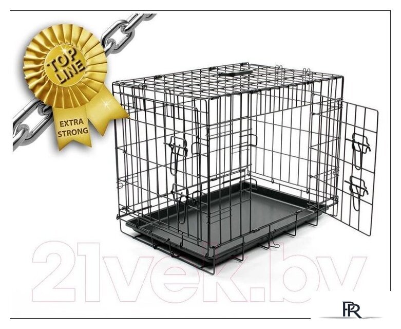 Клетка Duvo Plus Pet Kennel Large 780/482/DV (черный) - Изображение №7 — Интернет-магазин ПроЗаказ
