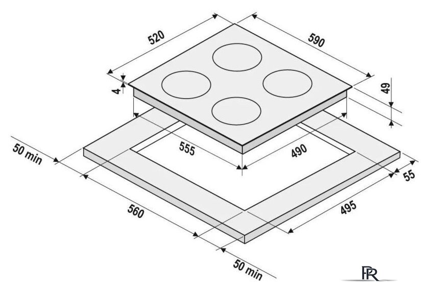 Варочная панель Krona Zauber 60 BL TK - Изображение №15 — Интернет-магазин ПроЗаказ