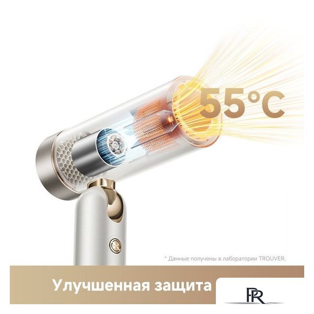 Фен Trouver Flip 10 (белый/золотистый) - Изображение №10 — Интернет-магазин ПроЗаказ