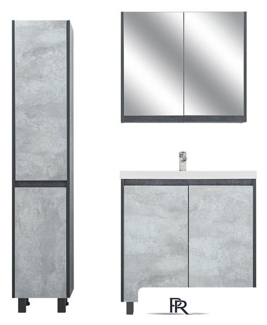  Doratiz Тумба под умывальник Крит 80 9908.129 (серый) - Изображение №10 — Интернет-магазин ПроЗаказ