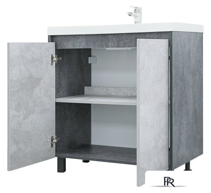  Doratiz Тумба под умывальник Крит 80 9908.129 (серый) - Изображение №3 — Интернет-магазин ПроЗаказ