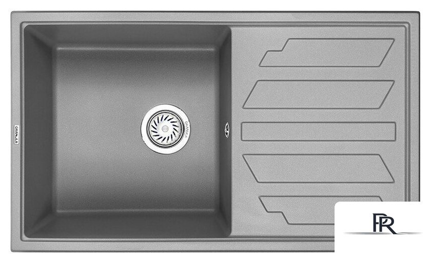 Кухонная мойка Granula GR-8002 (алюминиум) - Изображение №1 — Интернет-магазин ПроЗаказ