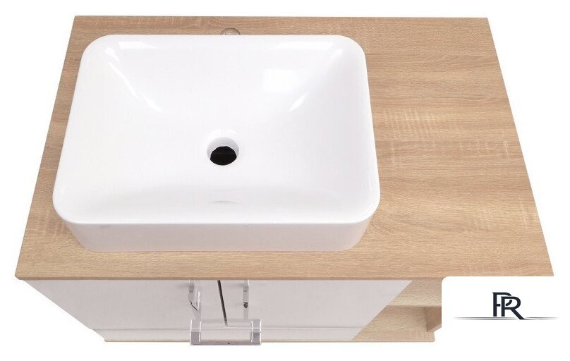  Doratiz Тумба под умывальник Doratiz Гавайи 80 9908.184 (белый/дуб сонома) - Изображение №14 — Интернет-магазин ПроЗаказ