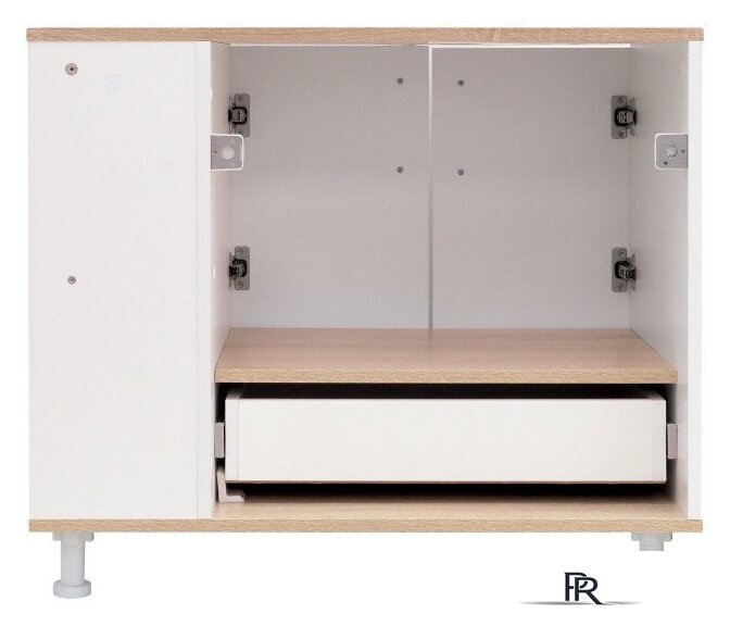  Doratiz Тумба под умывальник Doratiz Гавайи 80 9908.184 (белый/дуб сонома) - Изображение №5 — Интернет-магазин ПроЗаказ