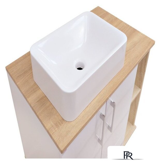  Doratiz Тумба под умывальник Doratiz Гавайи 80 9908.184 (белый/дуб сонома) - Изображение №7 — Интернет-магазин ПроЗаказ