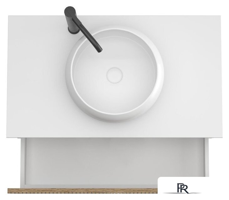  ЗОВ Тумба под умывальник Кито-2 100 2K100LW0MRMC (белый/тростник) - Изображение №4 — Интернет-магазин ПроЗаказ