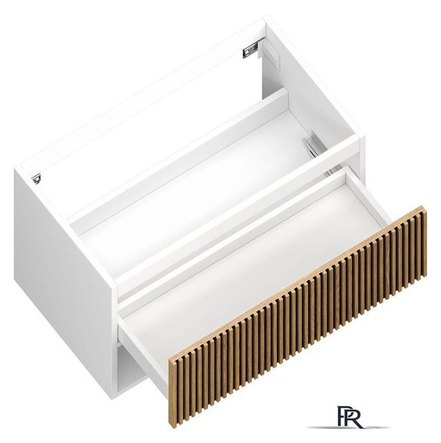  ЗОВ Тумба под умывальник Кито-2 100 2K100LW0MRMC (белый/тростник) - Изображение №2 — Интернет-магазин ПроЗаказ