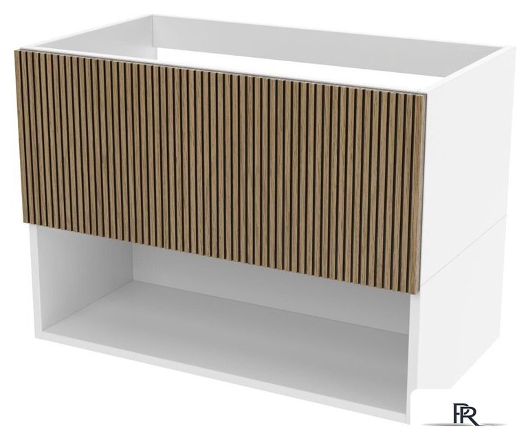  ЗОВ Тумба под умывальник Кито-2 100 2K100LW0MRMC (белый/тростник) - Изображение №1 — Интернет-магазин ПроЗаказ