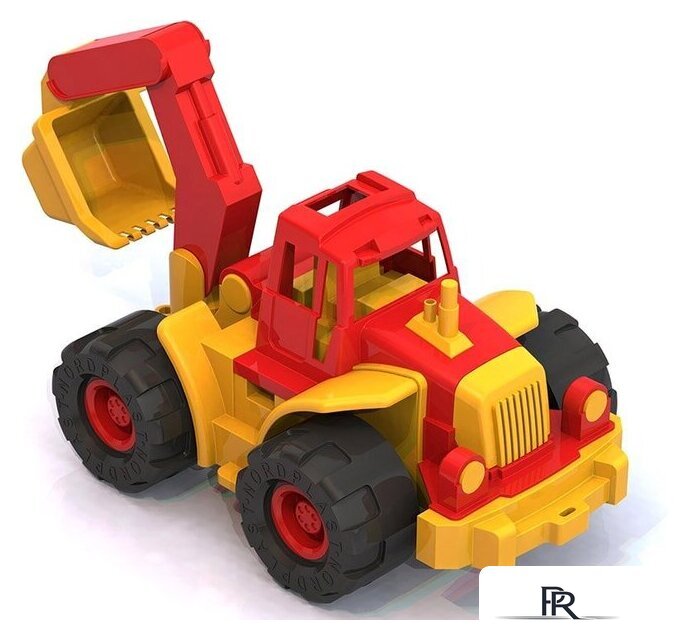 Трактор Нордпласт Трактор Богатырь с ковшом 98 (красный/желтый) - Изображение №4 — Интернет-магазин ПроЗаказ
