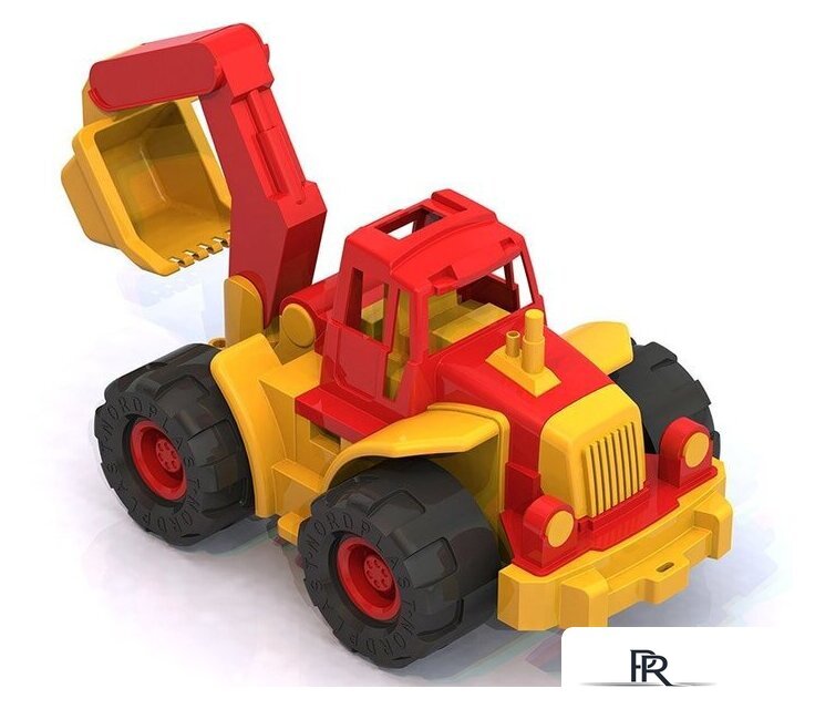 Трактор Нордпласт Трактор Богатырь с ковшом 98 (красный/желтый) - Изображение №1 — Интернет-магазин ПроЗаказ