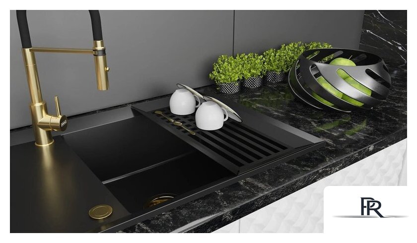 Кухонная мойка Kernau KGS Y 6078 1B1D Deep Black - Изображение №8 — Интернет-магазин ПроЗаказ