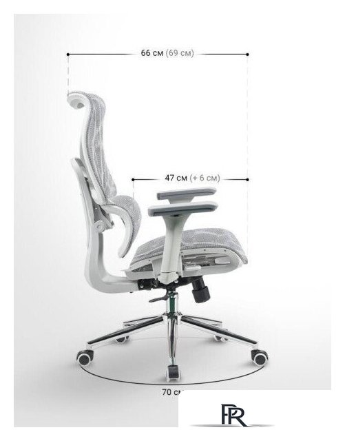 Офисное кресло myroo Office Wizard HS-3853H-1-G (light grey) - Изображение №21 — Интернет-магазин ПроЗаказ