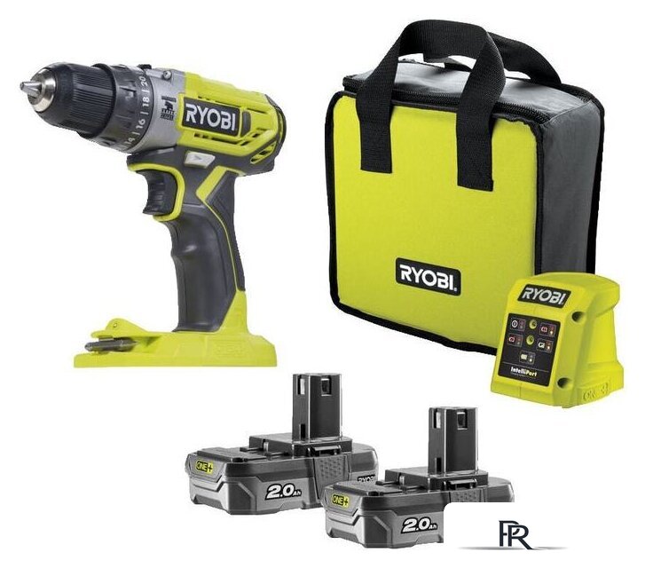 Ударная дрель-шуруповерт Ryobi R18PD2-220S 5133004459 (с 2-мя АКБ, сумка) - Изображение №2 — Интернет-магазин ПроЗаказ