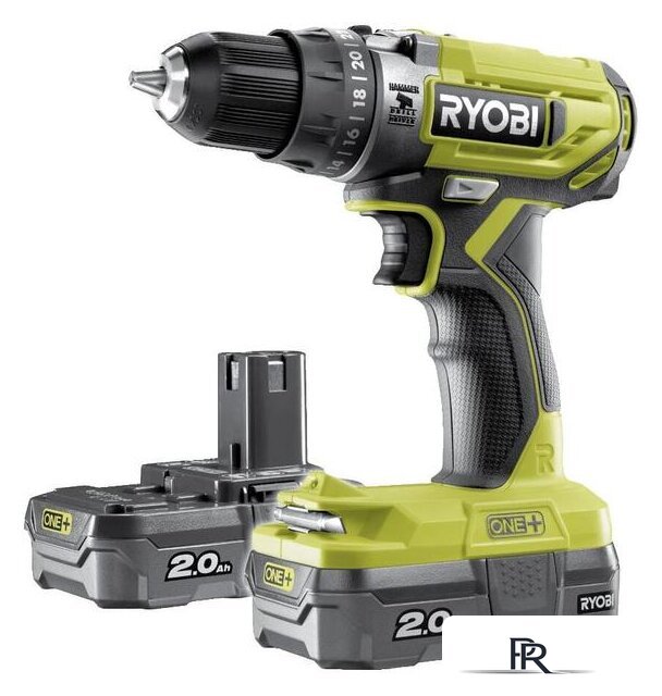 Ударная дрель-шуруповерт Ryobi R18PD2-220S 5133004459 (с 2-мя АКБ, сумка) - Изображение №1 — Интернет-магазин ПроЗаказ